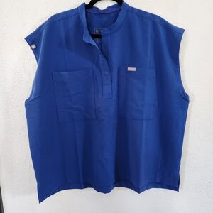 NWOT Figs Scrub SET Royal Blue Women's Top & Jogger Size 2XL Plus Size